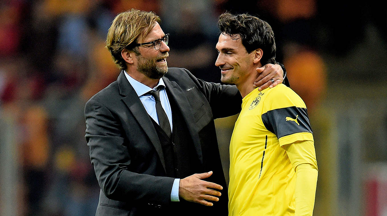 Hummels trifft auf Klopp (l.): "Das wird sehr interessant, auch von der Gefühlslage her" © 2014 Getty Images