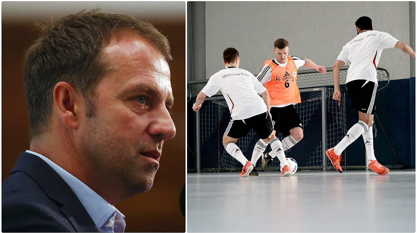 DFB-Sportdirektor Hansi Flick: Überzeugt von den Vorteilen des Futsal © Getty Images