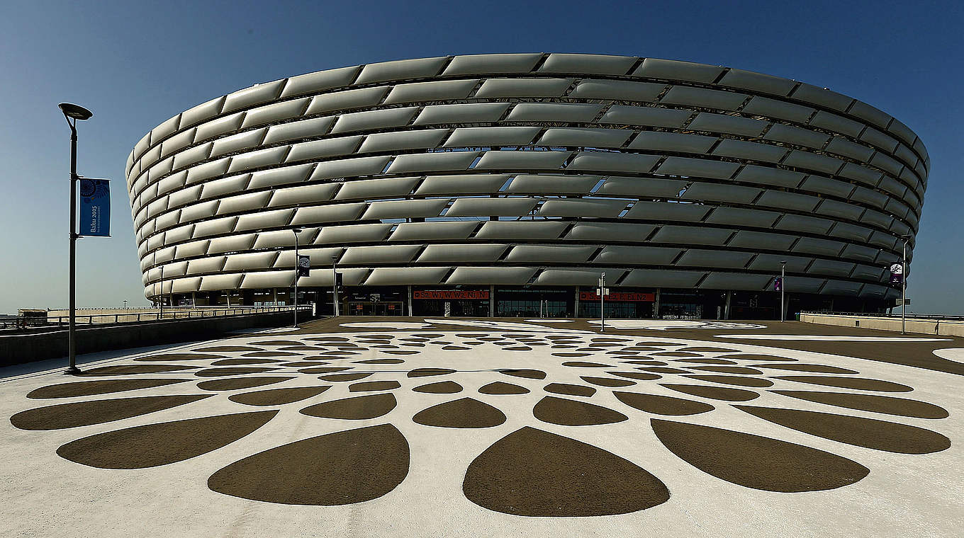 Die Austragungsstätte des EM-Endspiels in Aserbaidschan: das Olympic Stadium in Baku © 2015 Getty Images