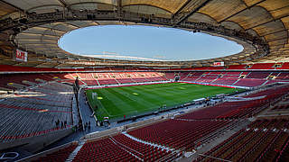 Austragungsort des Eröffnungsspiels: die Arena in Stuttgart © 2014 Getty Images