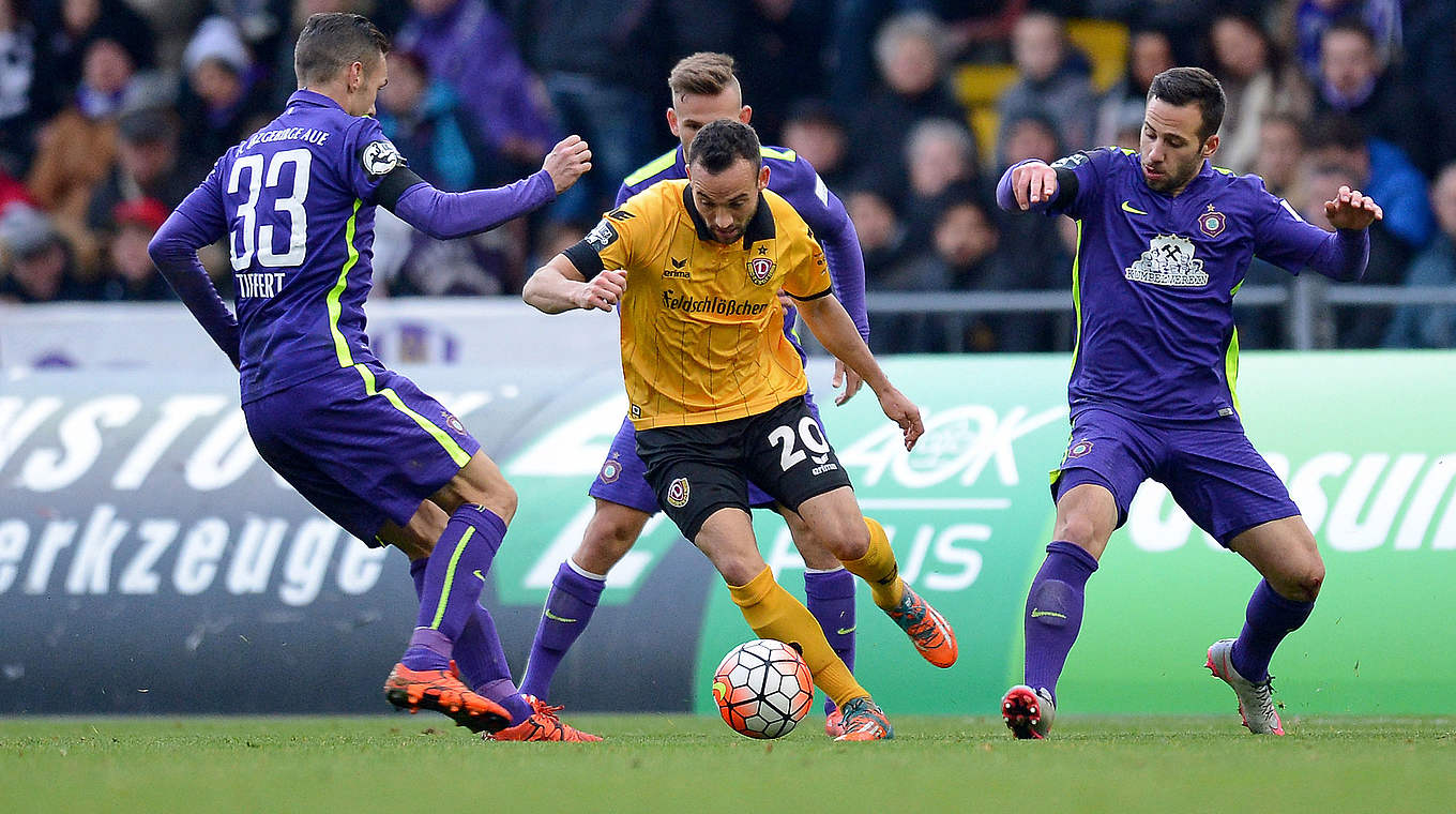 Aufsteiger empfängt Aufstiegsanwärter: Dynamo Dresden hat Erzgebirge Aue zu Gast © Getty Images