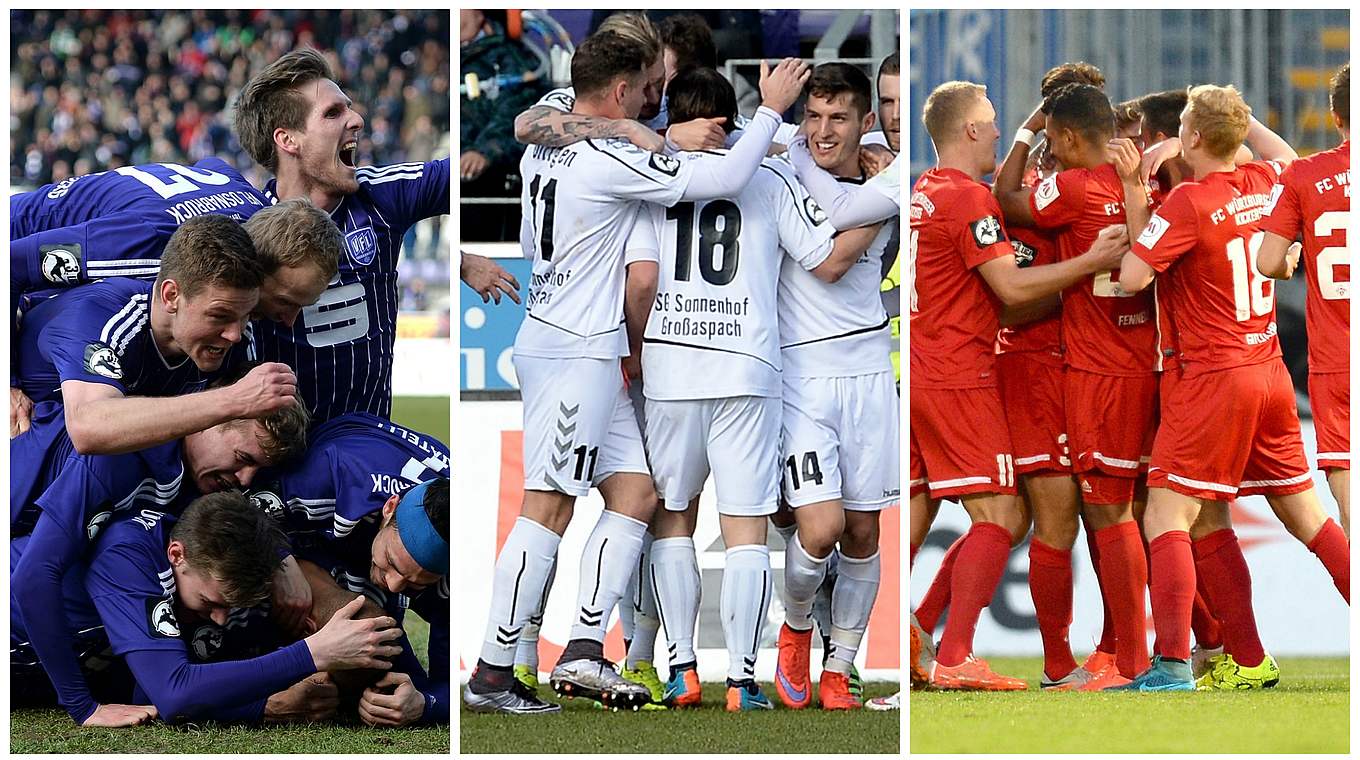 Trio im Kampf um Platz drei: Osnabrück, Sonnenhof Großaspach und Würzburg © Getty Images/DFB