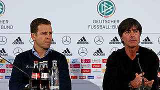 Bierhoff and Löw will take to the podium at the French embassy in Berlin © 2015 Getty Images