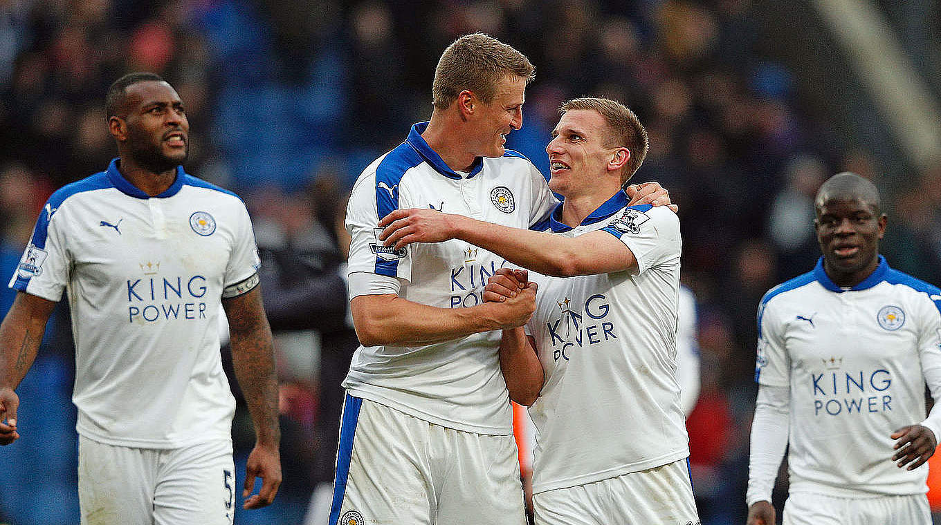 Robert Huth and Leicester have been crowned Premier League Champions  © AFP/Getty Images