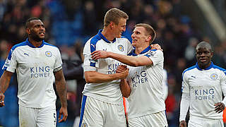 Robert Huth and Leicester have been crowned Premier League Champions  © AFP/Getty Images