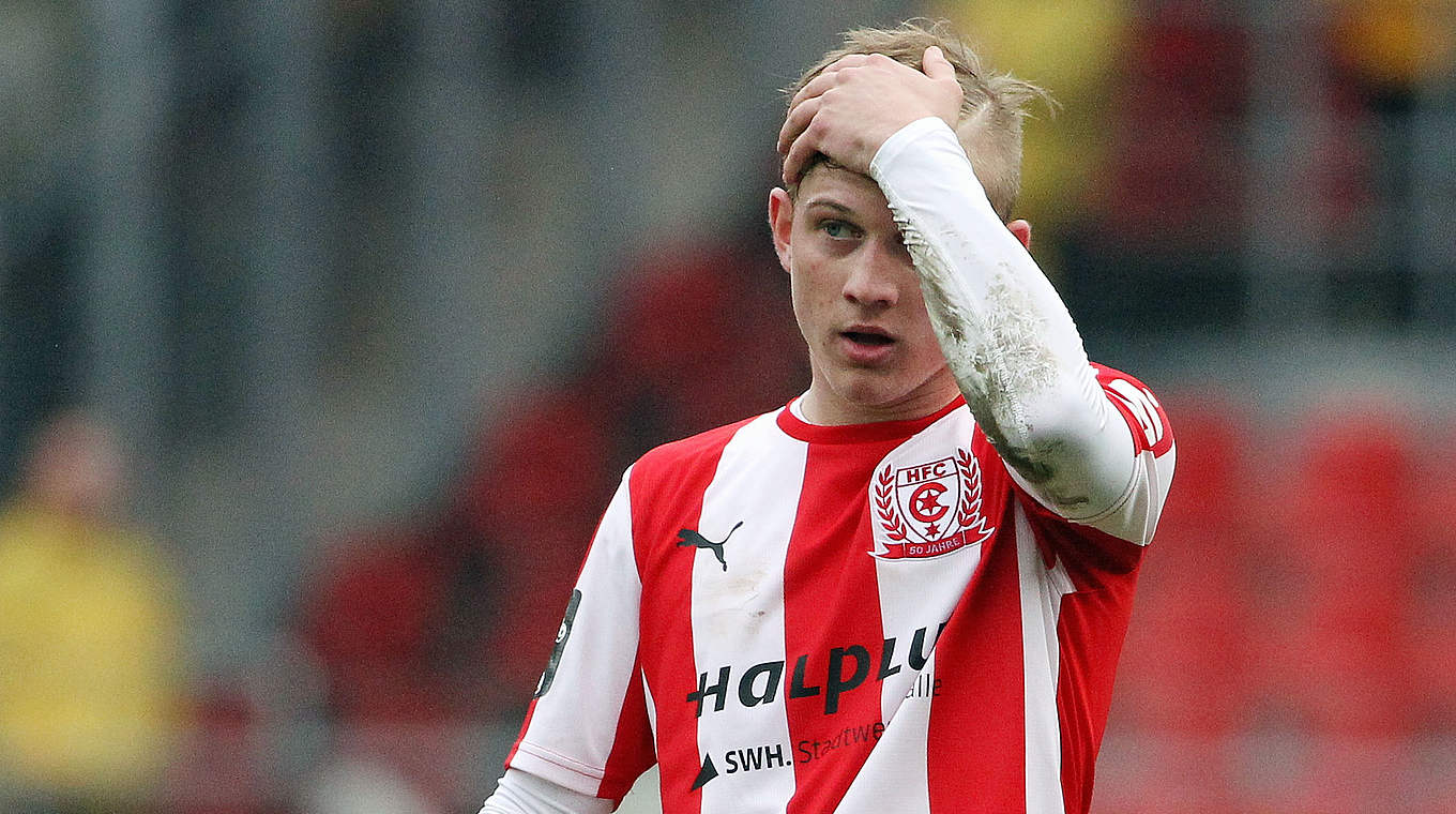 Sein Abschied aus Halle steht fest: Maximilian Jansen verlässt den HFC © 2016 Getty Images