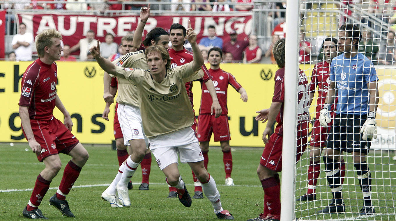 Sein Tor zum 1:1 gegen Lautern rettet Bayern 2006 die Meisterschaft: Andreas Ottl  © 2006 Getty Images