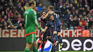 Bitter für die Bayern: Griezmann erzielt das Auswärtstor in München © 2016 Getty Images