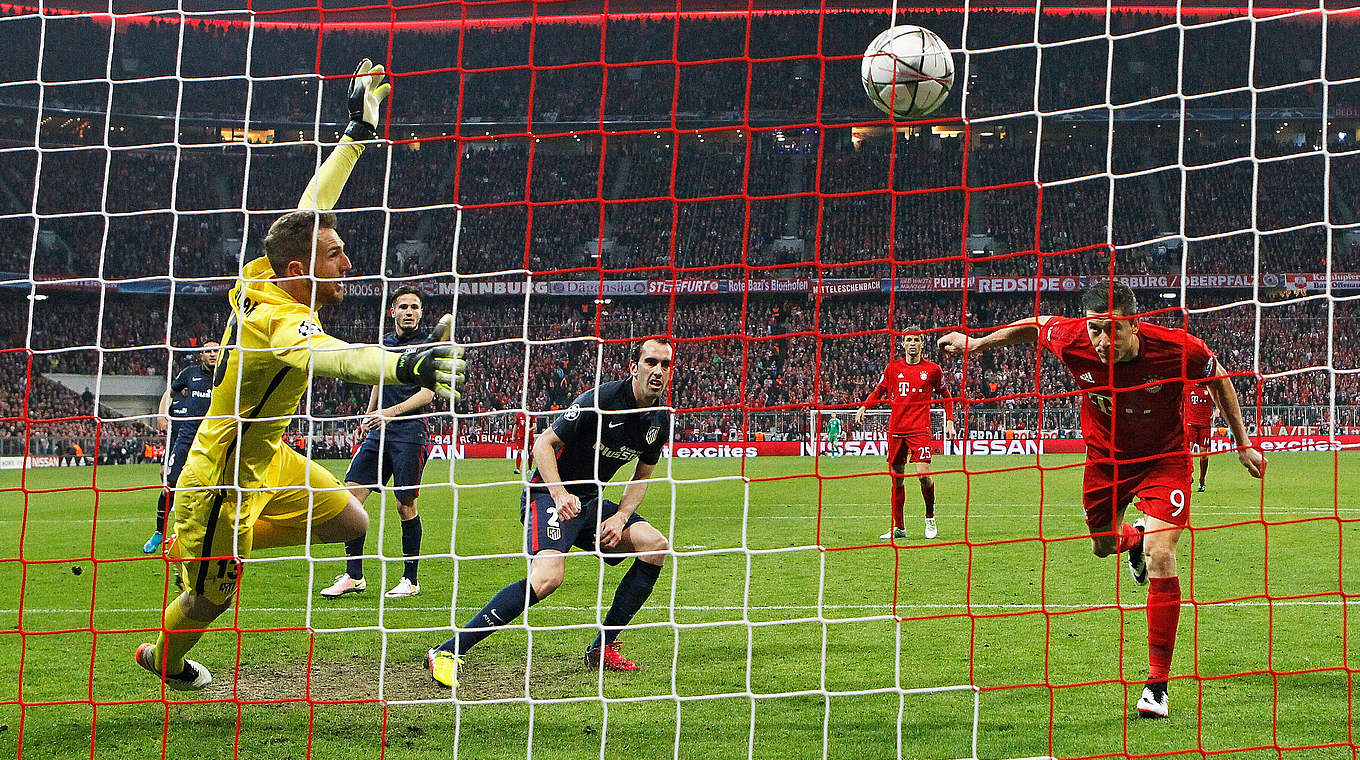 Treffer zum 2:1: Lewandowski Kopfballtor reicht nicht zum Weiterkommen © 2016 Getty Images