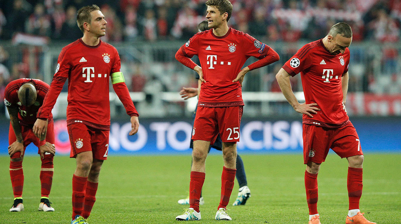 2:1 gewonnen und doch zum dritten Mal in Folge im Halbfinale Endstation: Bayern scheidet gegen Atletico aus © 2016 Getty Images