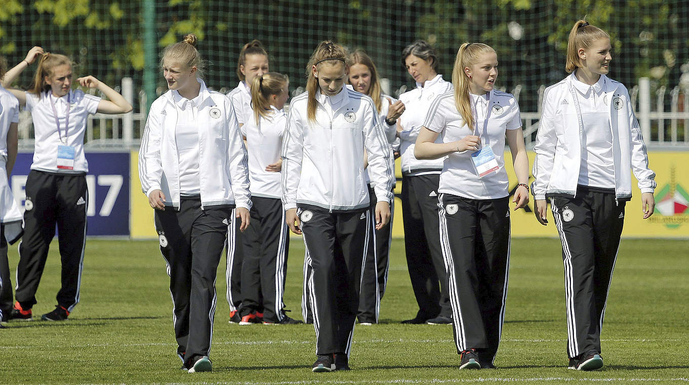 Erster Sieg im zweiten Spiel? Die deutschen U 17-Juniorinnen © UEFA