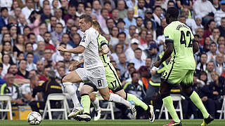 Reals Antrieb im Mittelfeld: Weltmeister Kroos überzeugt gegen Manchester City © GERARD JULIEN/AFP/Getty Images