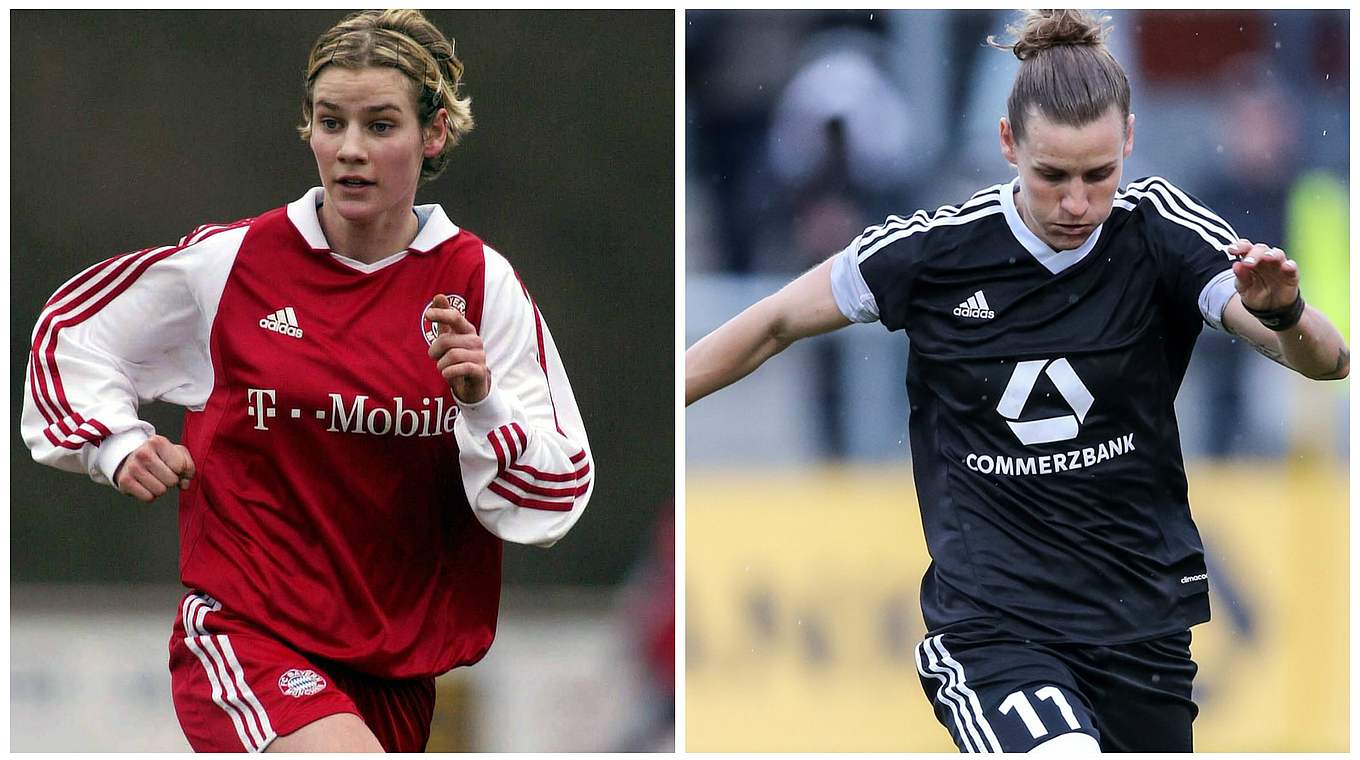 Then and now: Simone Laudeher returns to Bayern after 12 years.  © imago/GettyImages/DFB
