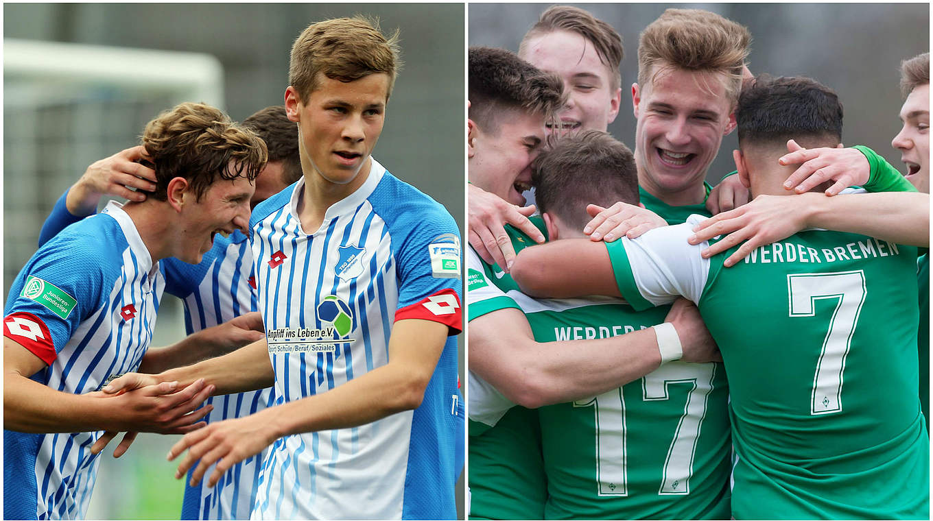 TSG 1899 Hoffenheim oder Werder Bremen: Wer jubelt im Halbfinale der A-Junioren? © Imago / DFB