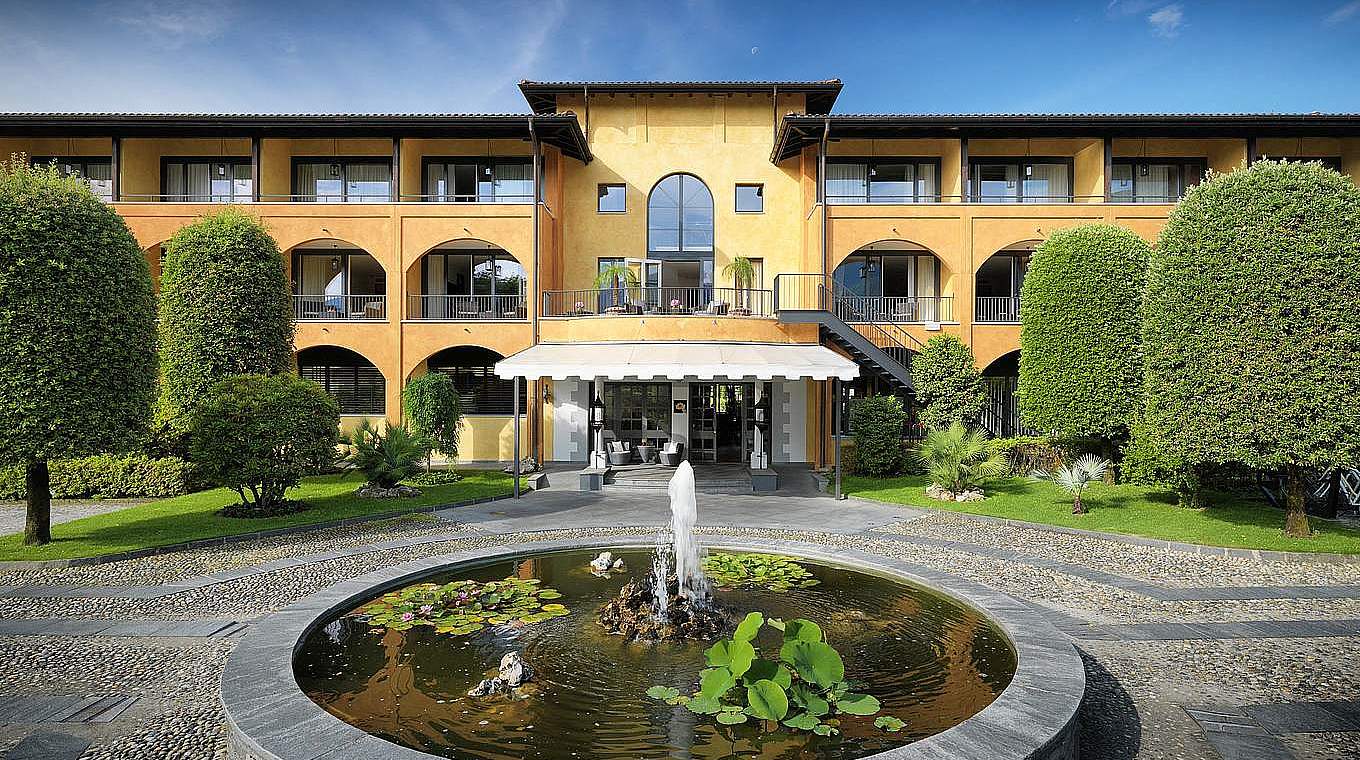 The Hotel Giardino in Ascona where Die Mannschaft will prepare for EURO 2016. © ©Hotel Giardino
