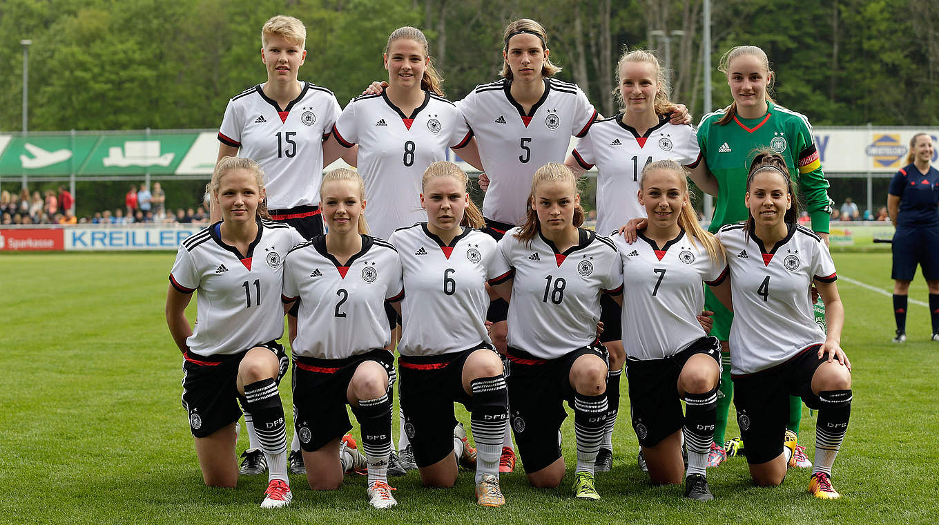 Scheint für den Nordic Cup gerüstet: das neu formierte U 16-Nationalteam des DFB © 2016 Getty Images