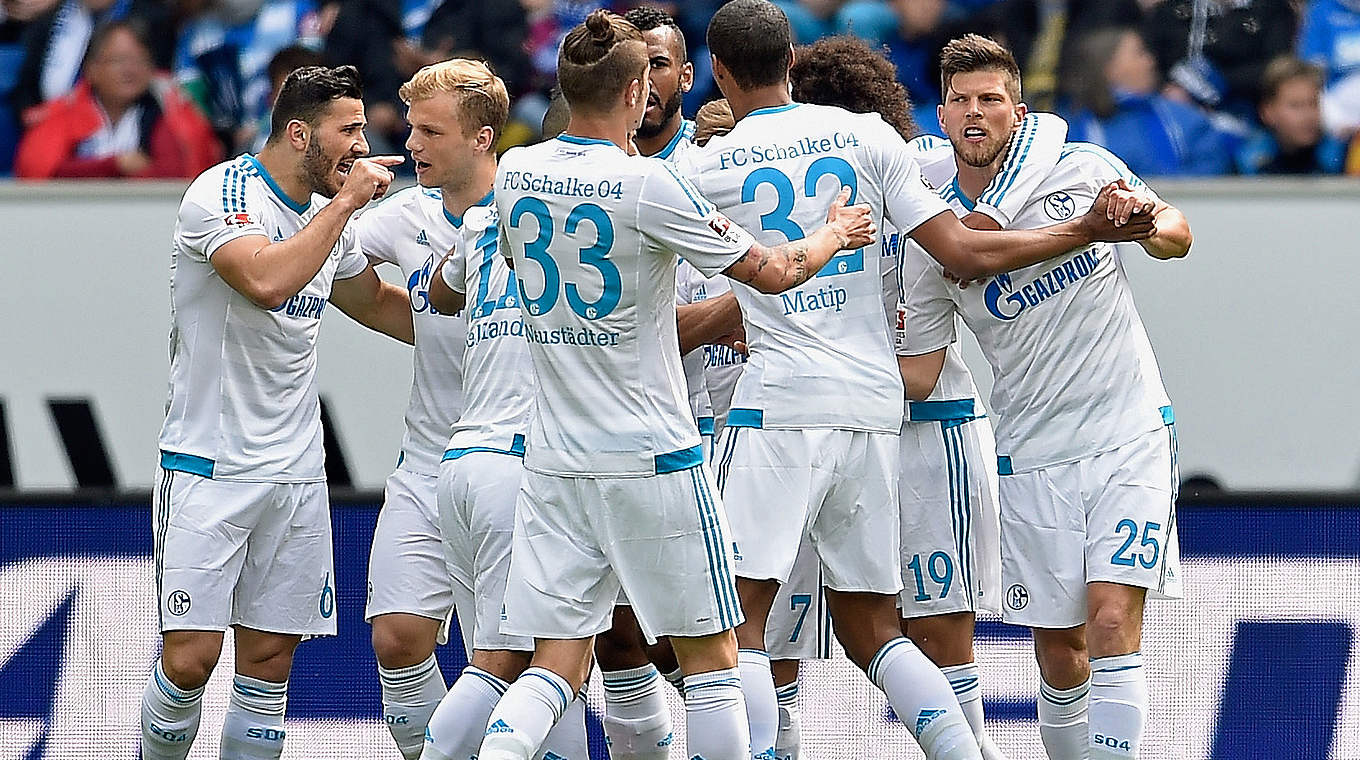 Schalke clinch fifth place with 4-1 win at Hoffenheim. © 2016 Getty Images
