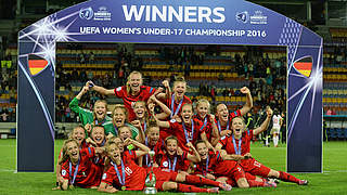 Europameisterinnen: die U 17-Juniorinnen erfüllen sich ihren Titeltraum © ©SPORTSFILE