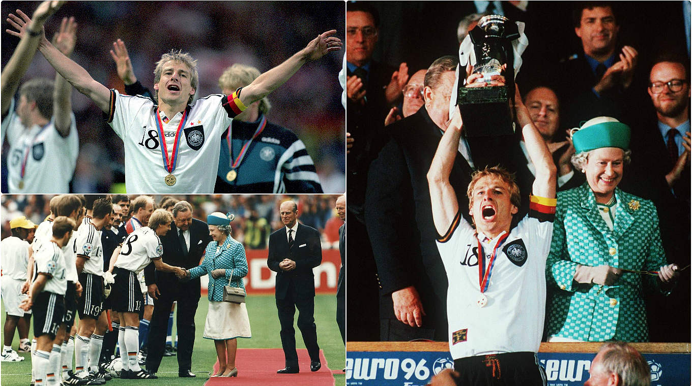 Europameister 1996 in England und deutscher EM-Rekordschütze: Jürgen Klinsmann © imago/DFB