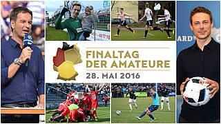 Beim Finaltag wird es acht Stunden lang um Amateurfußball gehen © Imago (6) / Collage: FUSSBALL.DE