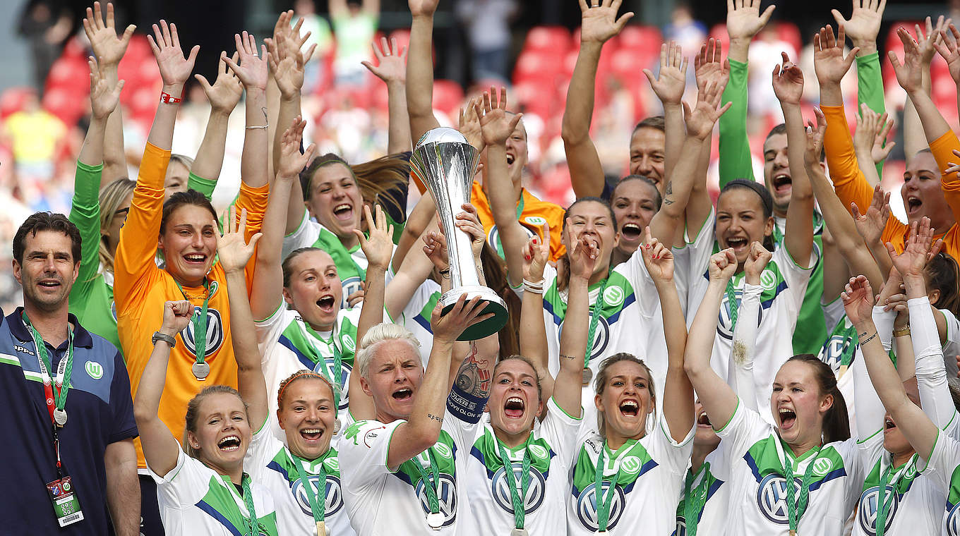 VfL Wolfsburg have now won the Women's DFL Cup three times © 2016 Getty Images