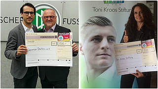 Der Fan Club übergibt die Spenden an die German Doctors und die Toni-Kroos-Stiftung © Fan Club