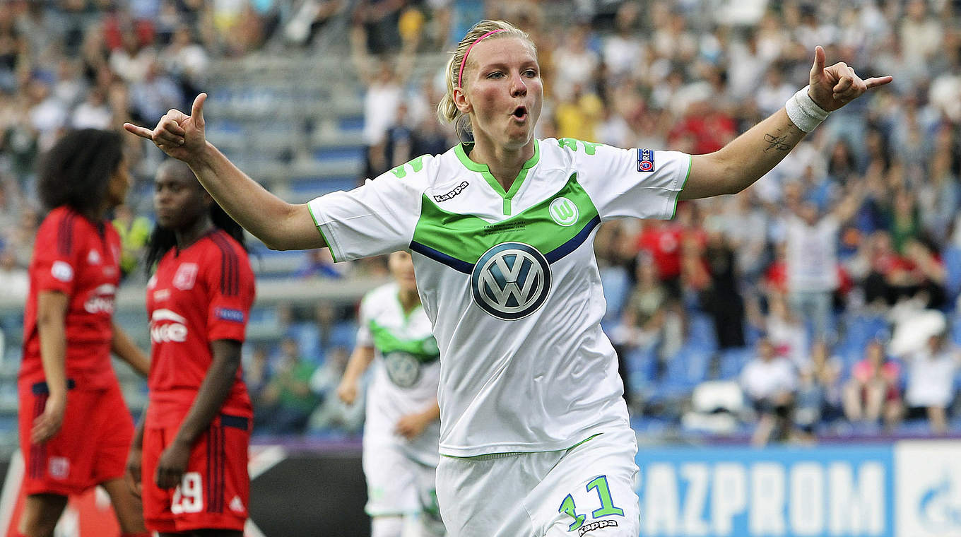 Bringt Wolfsburg ins Elfmeterschießen: Alexandra Popp © 2016 Getty Images