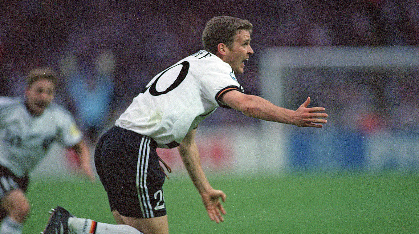 Scorer of the golden goal in the 1996 final and  current DFB director Oliver Bierhoff © imago/Buzzi