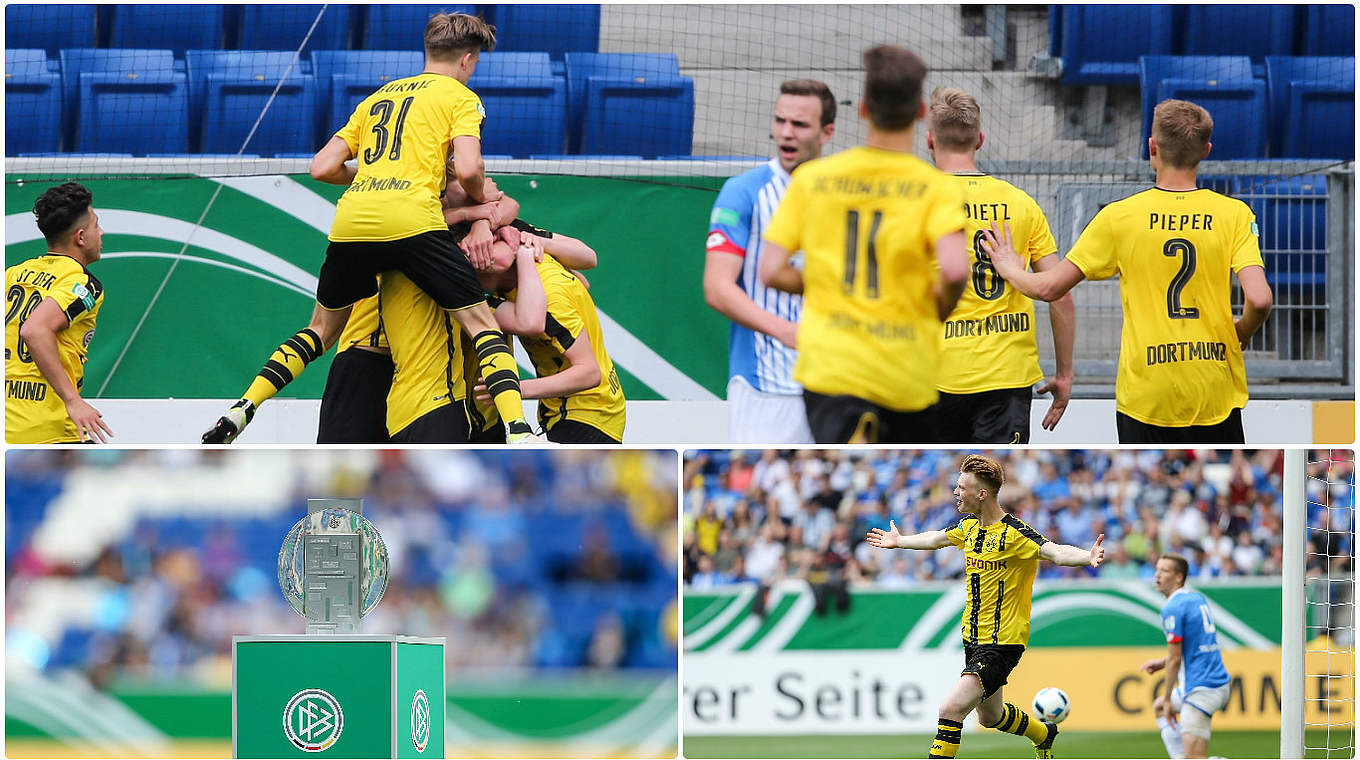 Triumph in Sinsheim: Borussia Dortmund feiert die A-Junioren-Meisterschaft © Getty Images/DFB