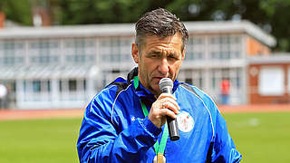 Mit Potsdam in Meppen zu Gast: Trainer Sven Weigang © 2015 Getty Images