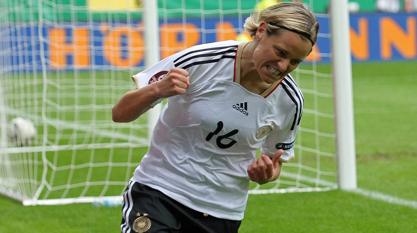 Absolvierte 101 Länderspiele für die DFB-Frauen: Martina Müller © 2011 Getty Images
