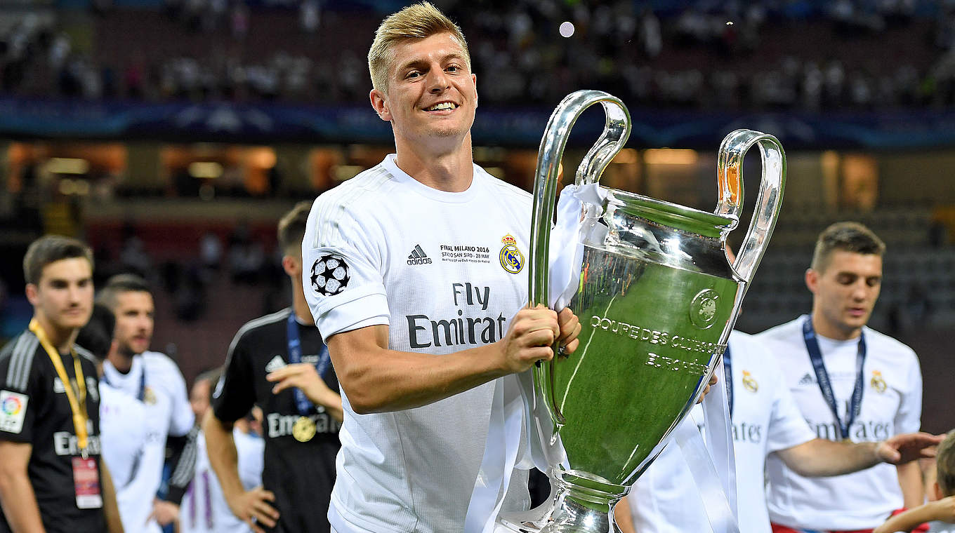 Kroos is a Champions League winner for a second time in his career.  © 2016 Getty Images