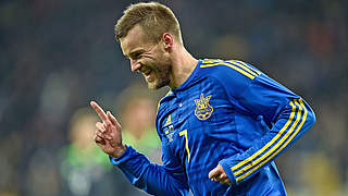 Andriy Yarmolenko grabbed the second © 2016 Getty Images