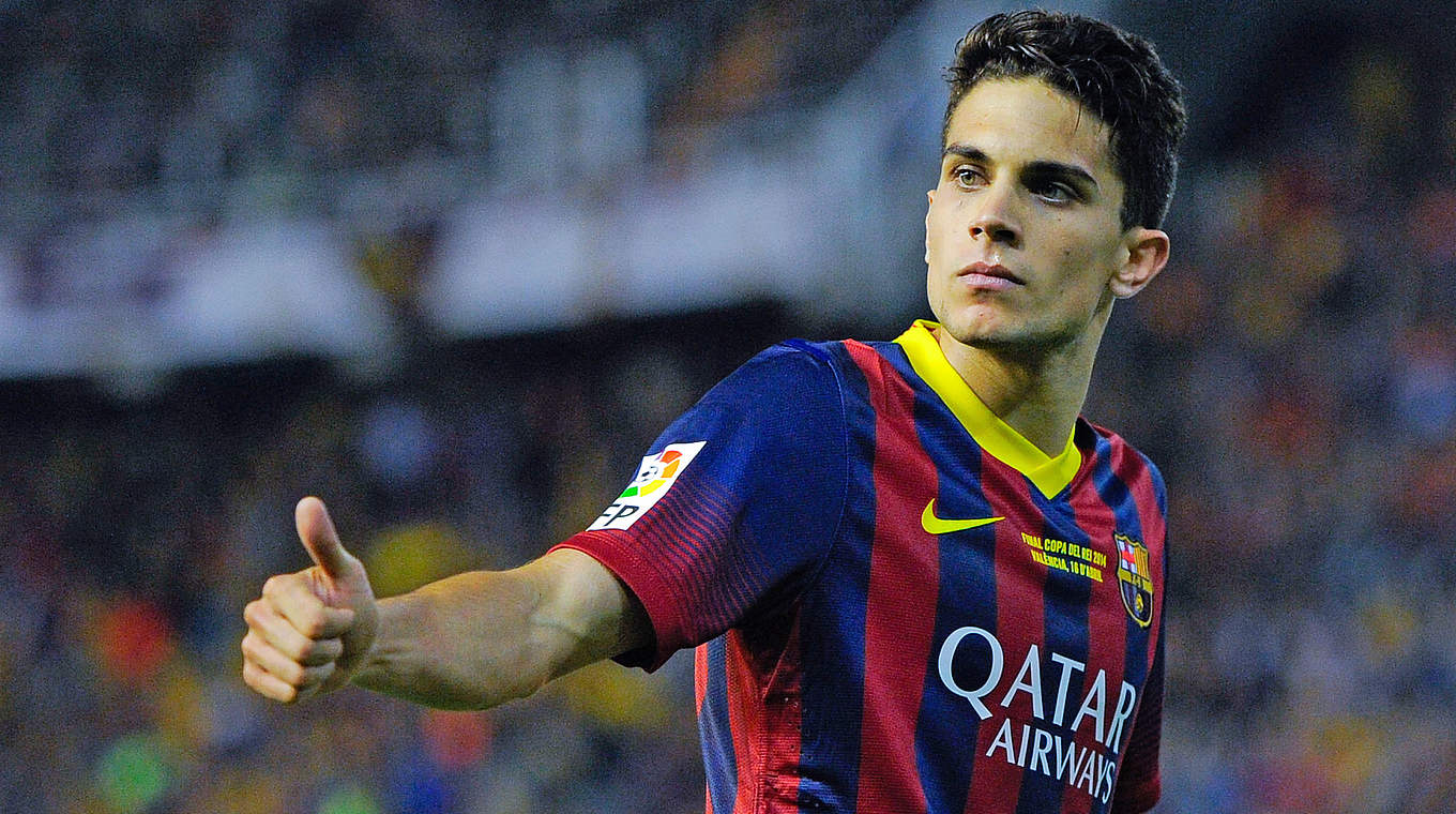 Wechselt von Barcelona nach Dortmund: der spanische EM-Teilnehmer Marc Bartra © 2014 Getty Images