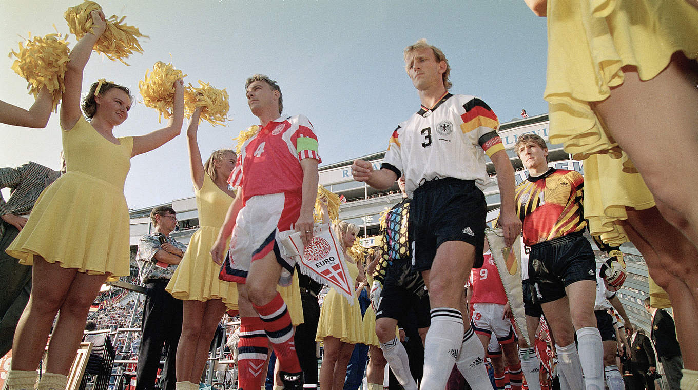 Vize-Europameister 1992: der damalige DFB-Kapitän Andreas Brehme © 1992 Getty Images