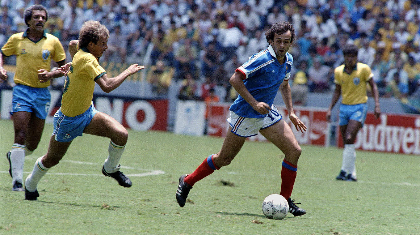 Top EUROs goalscorer: Michel Platini has scored nine times © 
