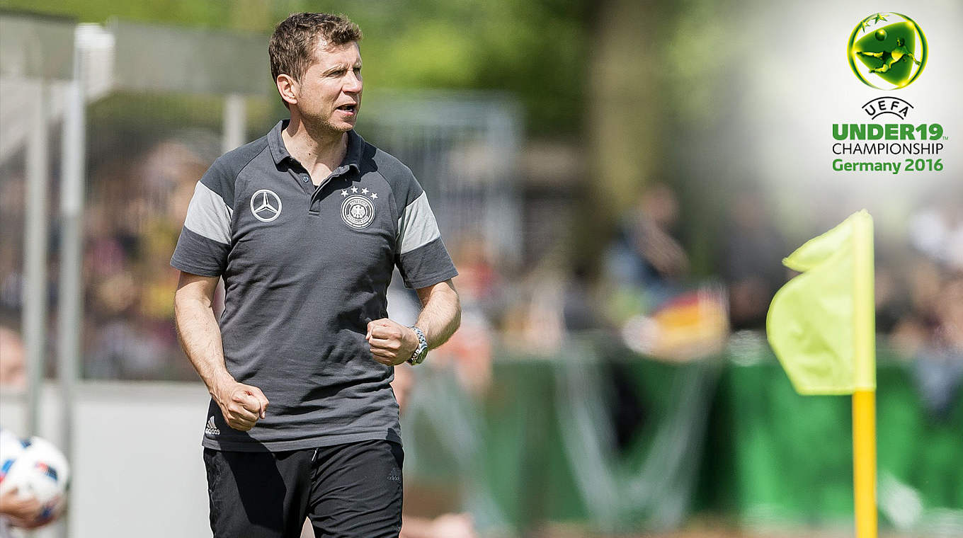 U 19-Trainer Guido Streichsbier: "Insgesamt können wir schon aus dem Vollen schöpfen" © Getty Images/DFB