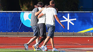 Antonio Rüdiger suffered an ACL tear during the first training session in Evian © 2016 Getty Images