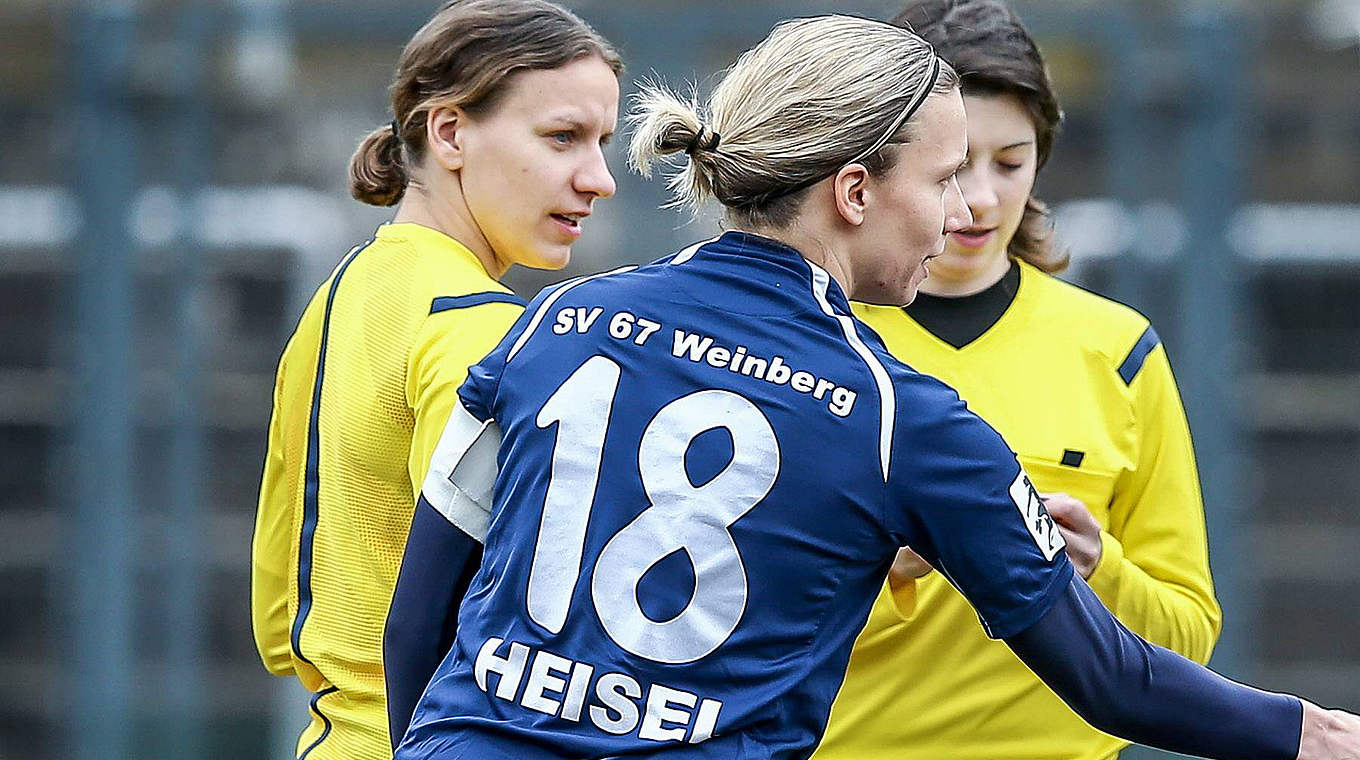 Für zwei Spiele gesperrt: Nina Heisel vom SV Weinberg © imago/foto2press