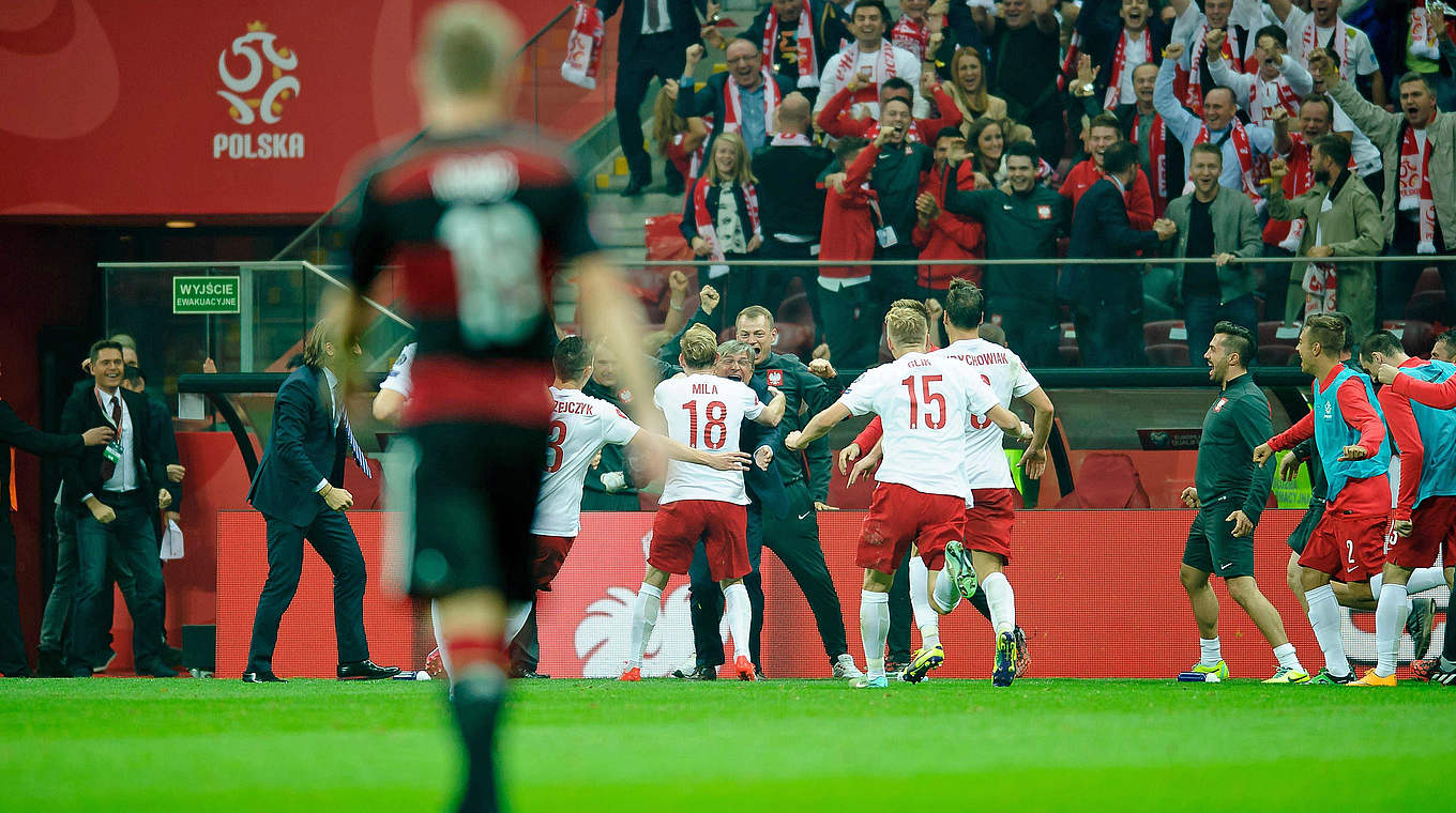 Historischer Sieg: Am 11. Oktober 2014 bezwingt Polen erstmals Deutschland - mit 2:0 © imago/Newspix