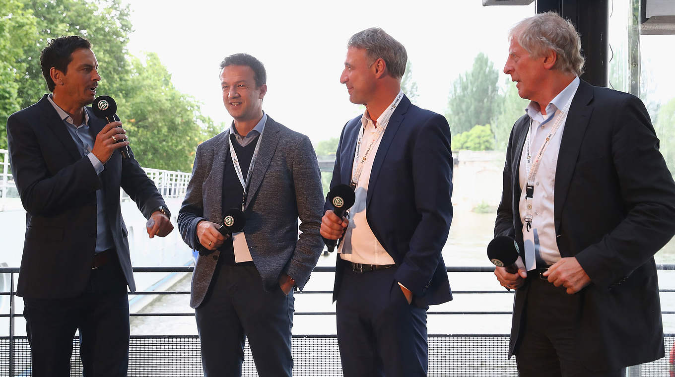 Interview with three of the "Heroes of Wembley": Bobic, Bode and Rutemöller  © 2016 Getty Images