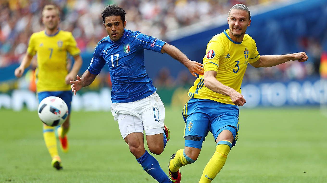 Mit spätem Siegtreffer gegen Schweden: Italiens Angreifer Eder © 2016 Getty Images