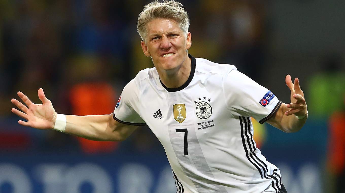 Sichtbare Freude bei Bastian Schweinsteiger. © 2016 Getty Images