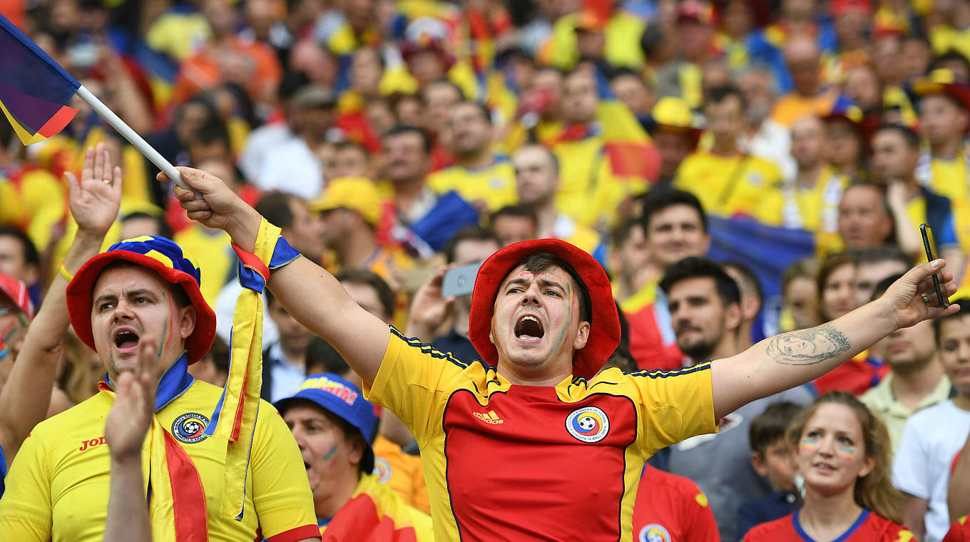 Rumäniens Anhänger: Trotz weiter Anreise stets präsent © Getty Images