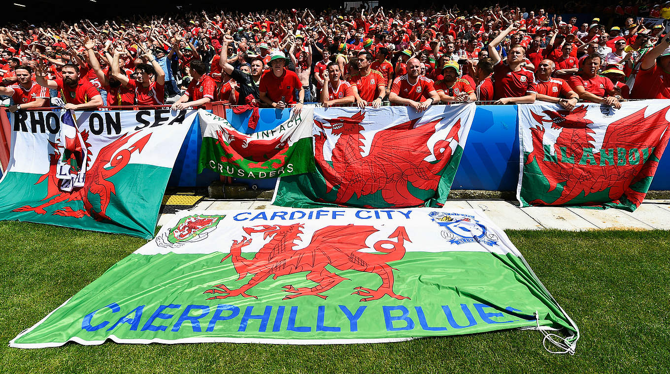 Im Bilde: Die Fans aus Wales. © Getty Images