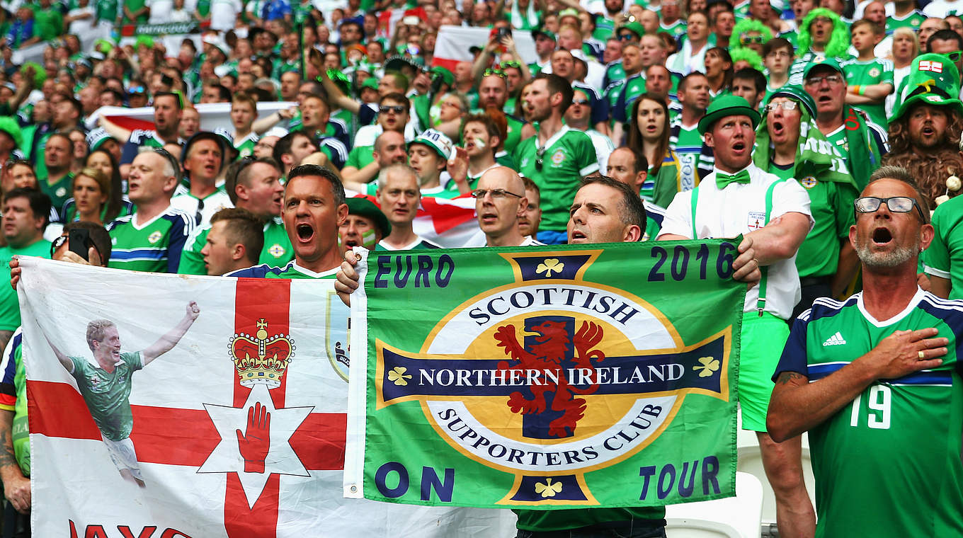 Starker Support für Nordirland. © Getty Images