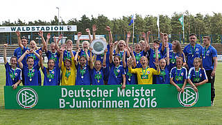 B-Juniorinnen-Meisterschaft: Turbine Potsdam besiegt den FSV Gütersloh 2009 mit 4:2 (2:1). © 2016 Getty Images