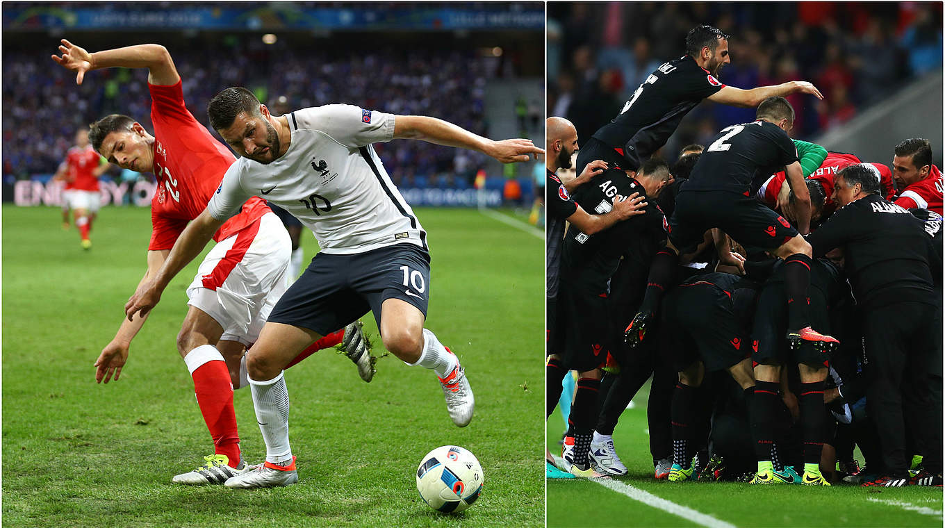 Gruppe A entschieden: Frankreich und Schweiz weiter, Jubel bei Albanien © Getty Images/DFB