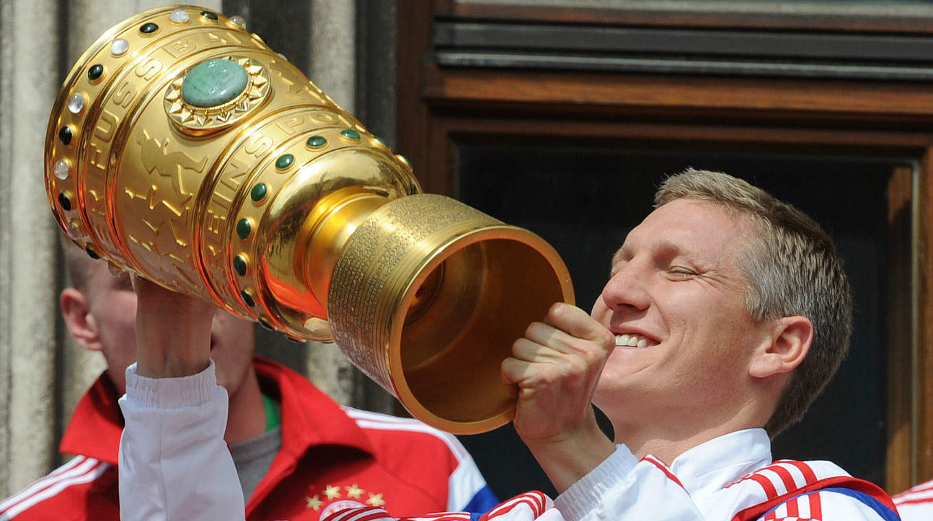 Record winner: Bastian Schweinsteiger has held the trophy seven times © 