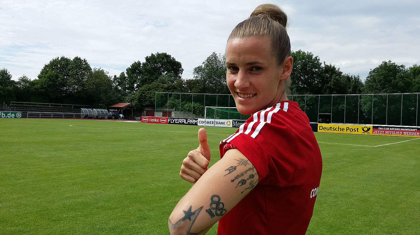 Laudehr: "When I get tattoos they mean something to me" © DFB